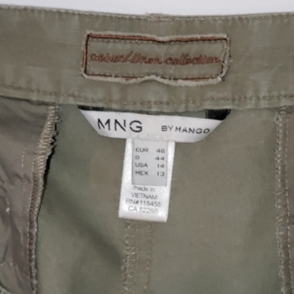 Ming by Mango kaki green short size 14 - Picture 4 of 5